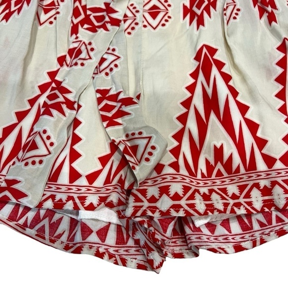 Francesca's Miami Aztec Print Rayon Shorts Lined Size Medium - Picture 6 of 11